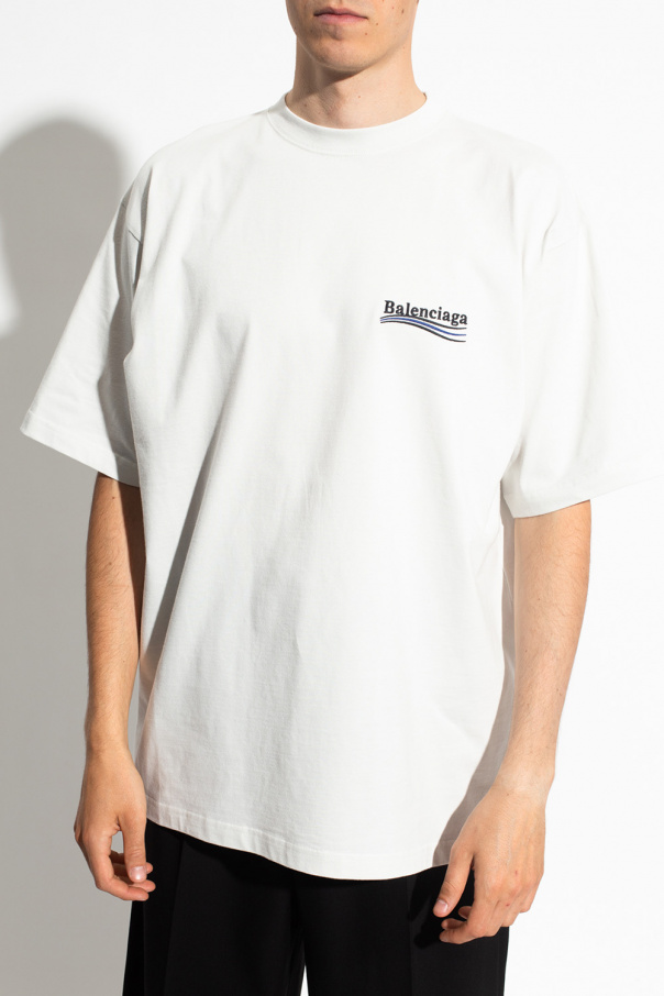 Balenciaga wave logo tee best sale